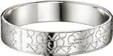 Calvin Klein CK Logo Silvertone Closed Bangle Bracelet KJ19BB01030S