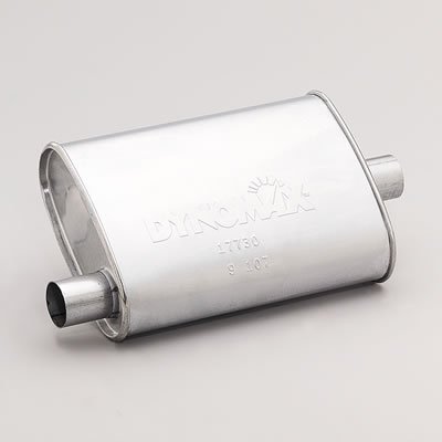 Dynomax Performance Exhaust WLK 17733 Muffler  Super Turbo  2 1 2 in. Inlet 2 1 2 in. Outlet  Steel  Aluminized  Each
