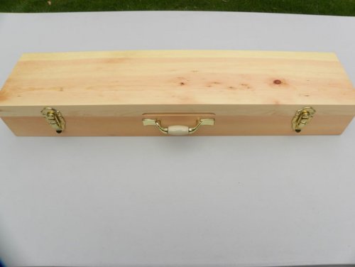 Super Skewer Hand-crafted Wooden Case for 6 Flat Skewers (case only) - FREE STANDARD SHIPPING IN USA