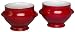 Emile Henry Couleurs Red Lion's Head Soup Bowls, Set of 2