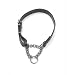: Ancol Leather & Chain Choke Collar Black 24??