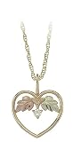 Black Hills Gold 10K Diamond Heart Pendant