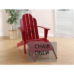 Adirondack Lounge Chair-Red-20150RED-01-KD (Red) (37.75H x 30.30W x 38.38D) by 