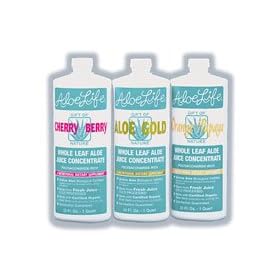 Whole Leaf Aloe Vera Juice Concentrate-Aloe Gold - 16 oz - Liquid