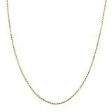 Essential 18 Karat Yellow Gold Venetain Box Chain 18 Inch