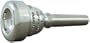 Parduba Standard Double Cup Cornet Mouthpiece, Silver 2.5