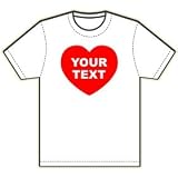 Custom Your Text Conversation Heart T-Shirt at Cool Custom Design