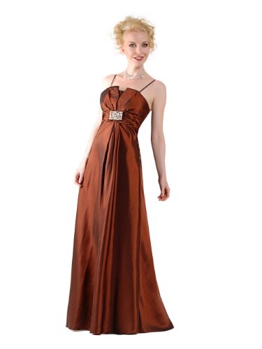 CityGirl – 3426 Abendkleid Ballkleid 1-teilig in Braun Gr. 34-50