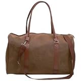 Embassy Travel Gear 21 Brown Faux Leather Tote Bag