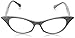 Rhinestone Cat Eye 50s Party Glasses in Many Colors (White)