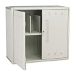 Iceberg Snapease Stackable Storage Cabinet, 36W X 16D X 32H, Platinum
