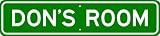 DON ROOM SIGN - Personalized Gift Boy or Girl, Aluminum