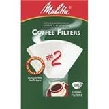 Melitta U S A Inc 622712 No. 2 Cone White Paper Filter