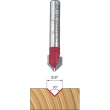 Freud 20-102 3/8-Inch Diameter 90-Degree V-Grooving Router Bit with 1/4-Inch Shank