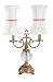 CUT GLASS TABLE LAMP DOUBLE ARM DESIGN
