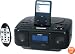 Jensen Universal Docking Digital Music System with AM/FM Stereo Radio and CD Player with Remote for iPod and MP3 Players (Black)