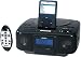 Jensen Universal Docking Digital Music System with AM/FM Stereo Radio and CD Player with Remote for iPod and MP3 Players (Black)