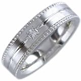 Princess Cut Diamond, 14Kt. White Gold. Diamond Comfort - Fit We...