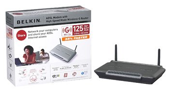Childrens Toyshop  Computer : Belkin ADSL Modem with Built-in 125g Wireless Router