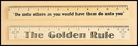Amazon.com : The Golden Rule Wood Ruler 12p : Office And School Rulers ...