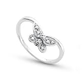 Diamond Butterfly Ring