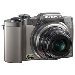 Olympus SZ30 16 MP Digital Camera, Wide-Angle 24x Optical Zoom with Multi-Recording Capability and 3 LCD (Silver)