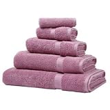 2 PC LUXURY EGYPTIAN COTTON COMBED BATH TOWELS SET PINK BLUSH by Egyptian Linens