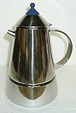 Bialetti Mia Stainless Steel Stovetop Espresso Maker, 6 Cup