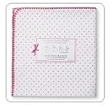 Swaddle Designs Ultimate Receiving Blanket - Fuchsia Polka Dots