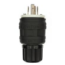 Leviton 26W76 20 Amp, 480 Volt- 3PY, Locking Plug, Industrial Grade, Grounding, Wetguard, Yellow