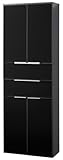 Fackelmann 80921 Hochschrank Kara 178 x 60 x 32 cm, 2x Tuer anthrazit