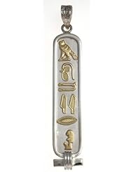 Cartouche Pendant - Made in Egypt - with "MOTHER" in Hieroglyphics - Solid Style