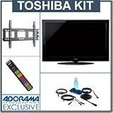Toshiba 40UX600U 40 1080p Full HD LED TV, with Advanced Accessory Kit (2 HDMI Cables, 1 RGB Cable, 1 Audio Cable, Plasma / LCD Clean Kit, Monster 6 Outlet Surge Protection, TV Wall and Ceiling Mount)