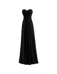 Strapless Lace Chiffon Evening Dress/Bridesmaid Dress/Prom Dress/Wedding Party Dress 