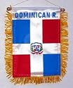 Dominican Republic - Window Hanging Flags