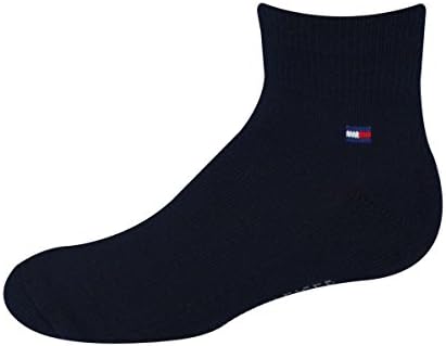 Tommy Hilfiger Kid's Socks Flat Knit Quarter Classic Navy 3pairs