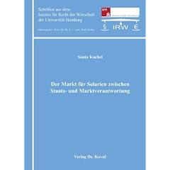 Der Markt f�r Solarien zwischen Staats- und Marktverantwortung