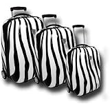 Travel Concepts Le Print Collection 3-piece Hard-side Luggage Set, Zebra Print