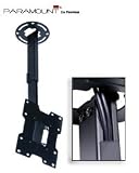 Peerless PARAMOUNT LCD Ceiling Mount PC932A-W - Mounting kit ( extension column, ceiling plate, tilt bracket, mounting adapter ) for LCD TV ( Tilt & Swivel ) - cold-rolled steel - white - screen size: 15 - 37 - mounting interface: 100 x 100 mm, 75 x 75 mm, 200 x 200 mm, 200 x 100 mm