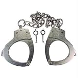Smith & Wesson Standard Hinged Handcuff, Nickel, Push-Pin Double Lock