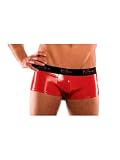 Men's Red Wet look shiny boxer brief