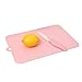 FaSoLa Plastic Cutting Boards Non-Slip Children Learning Cooking Cutting Mats with 4 Color(13.8x9.1x0.1 Inch, Pink)