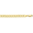 14K Yellow Gold Comfort Curb Chain Bracelet - 4.70mm - 8.5 inch