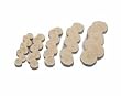 MUSLIN BUFF FINEX 1" DIAMETER X 16 PLY 1 ROW OF STITCHING BOX OF 12