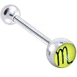 Zodiac Sign SCORPIO SYMBOL Logo Barbell Tongue Ring