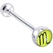 Zodiac Sign Scorpio Symbol Logo Barbell Tongue Ring