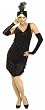 Super Deluxe Black 20s Flapper Costume