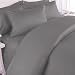 3pc Egyptian Duvet Cover Set 1200 Thread Count King Size Gray