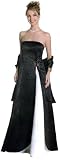 Stylish Studded Contrast Long Front Slit A Line Tube Prom/ Bridesmaid/ Evening Gown