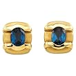 14K Yellow Gold London Blue Topaz Earrings